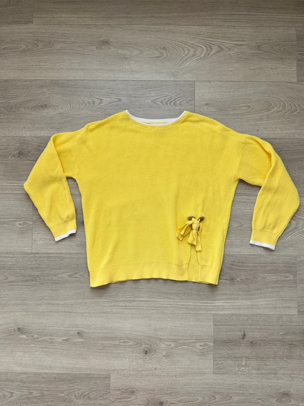 Zara Girls Yellow Knit Sweater